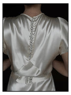 1930s Floral Flutter Sleeve