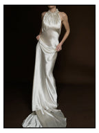 1930s Halter Flower Gown