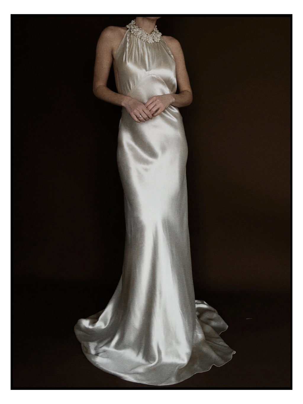 1930s Halter Flower Gown