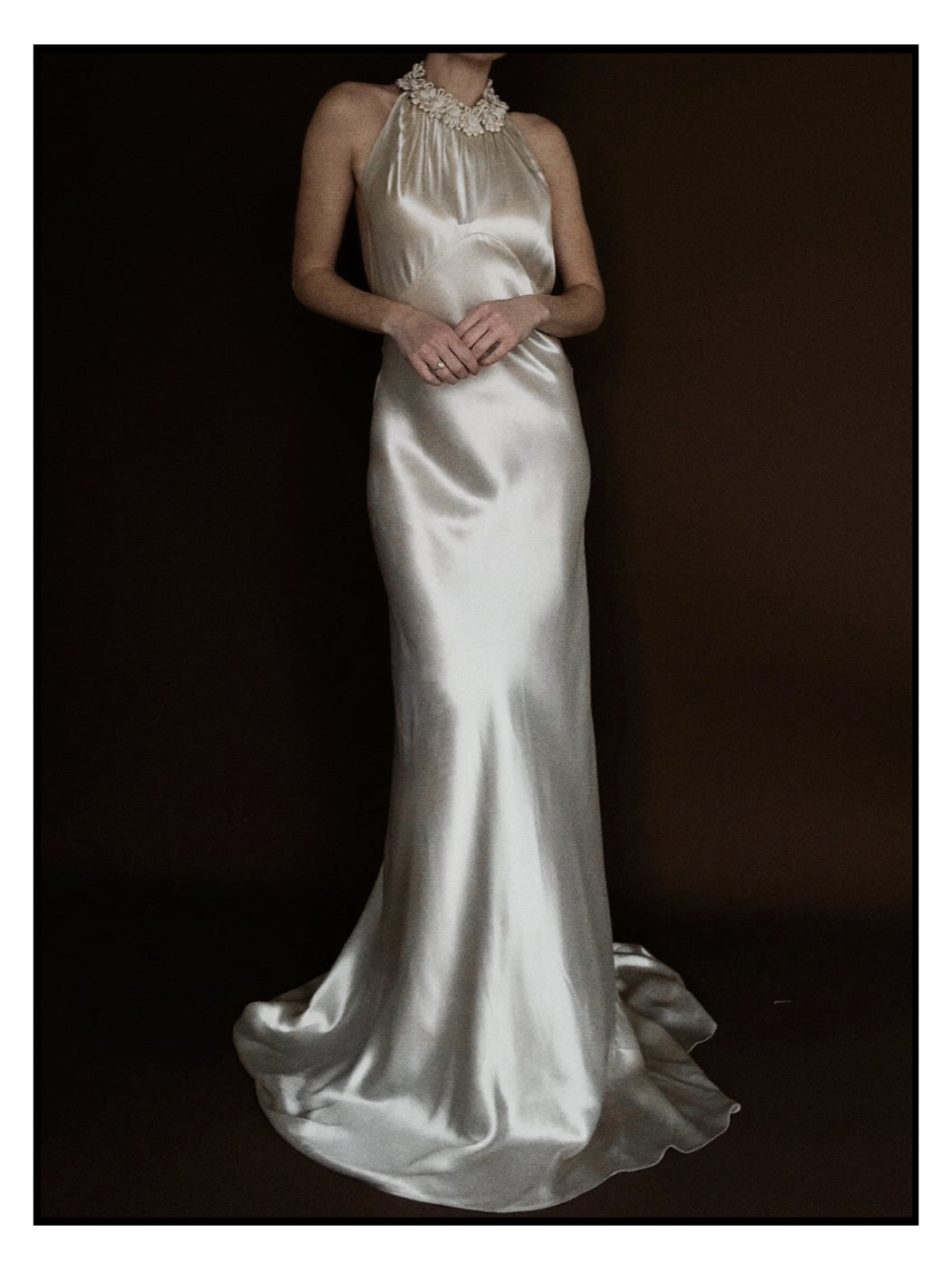 1930s Halter Flower Gown