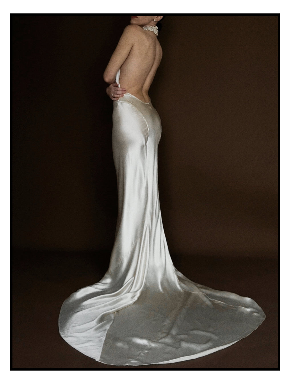 1930s Halter Flower Gown