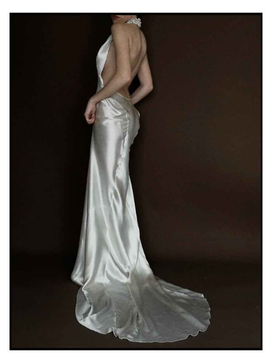 1930s Halter Flower Gown
