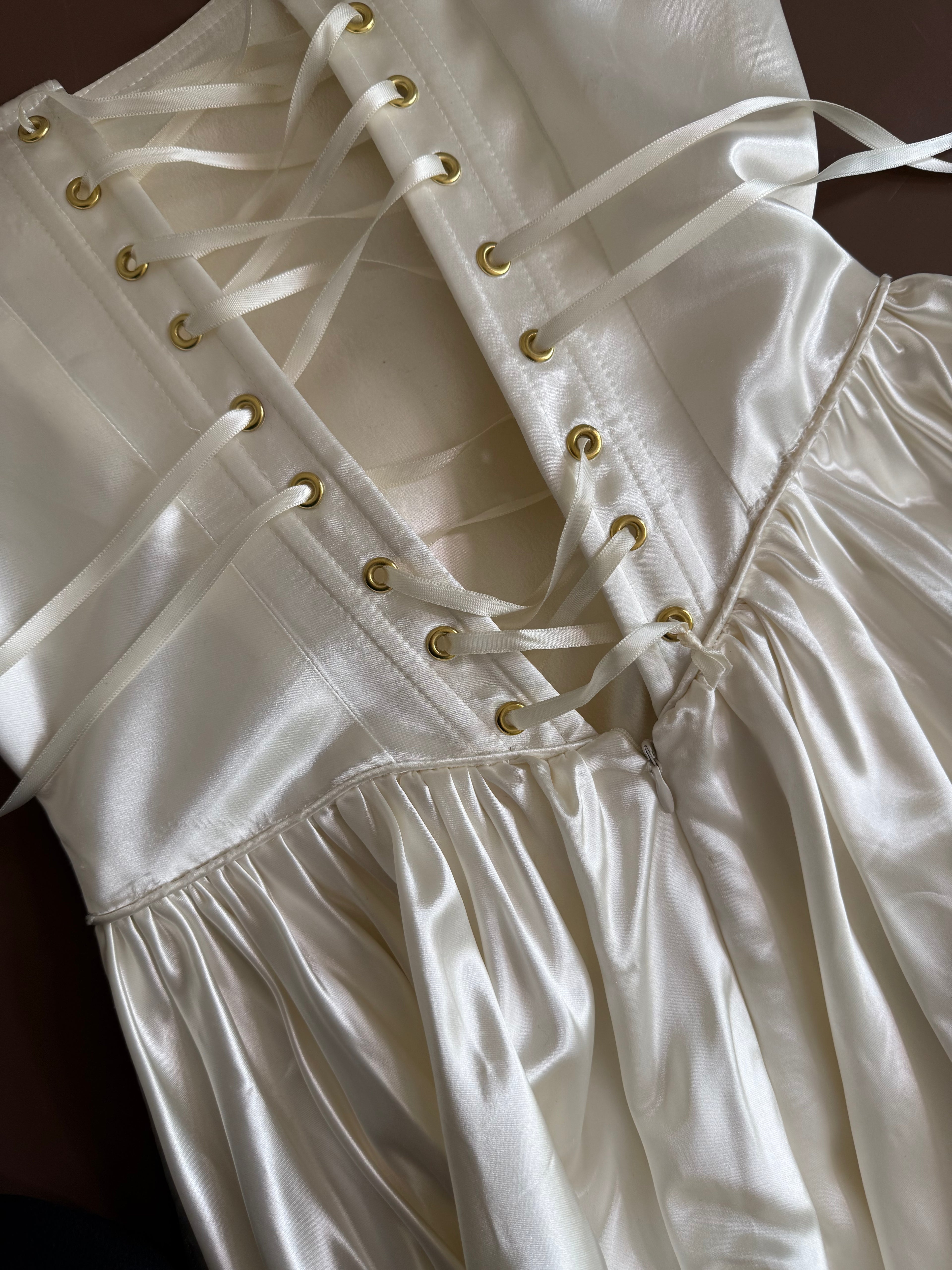 1940s Boat Neck Ballet Gown