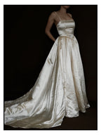 1960s Basque Waist Gown