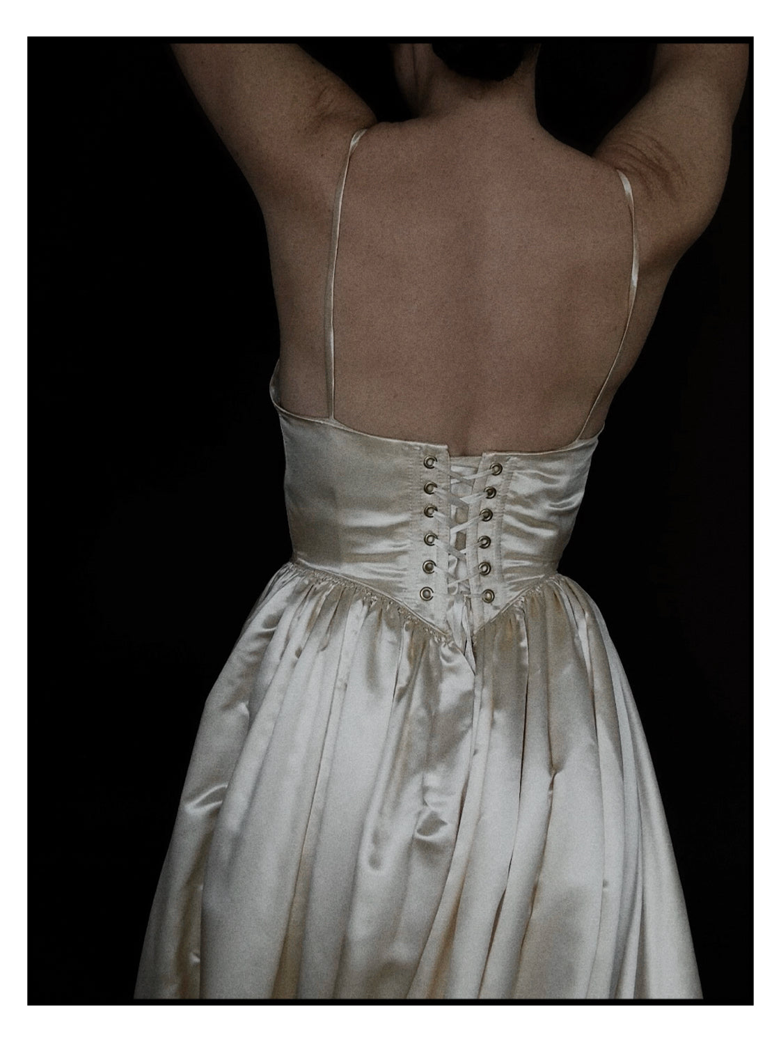 1960s Basque Waist Gown