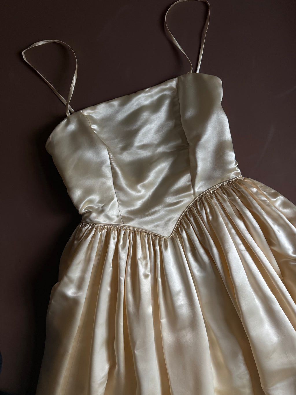 1960s Basque Waist Gown