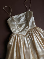 1960s Basque Waist Gown