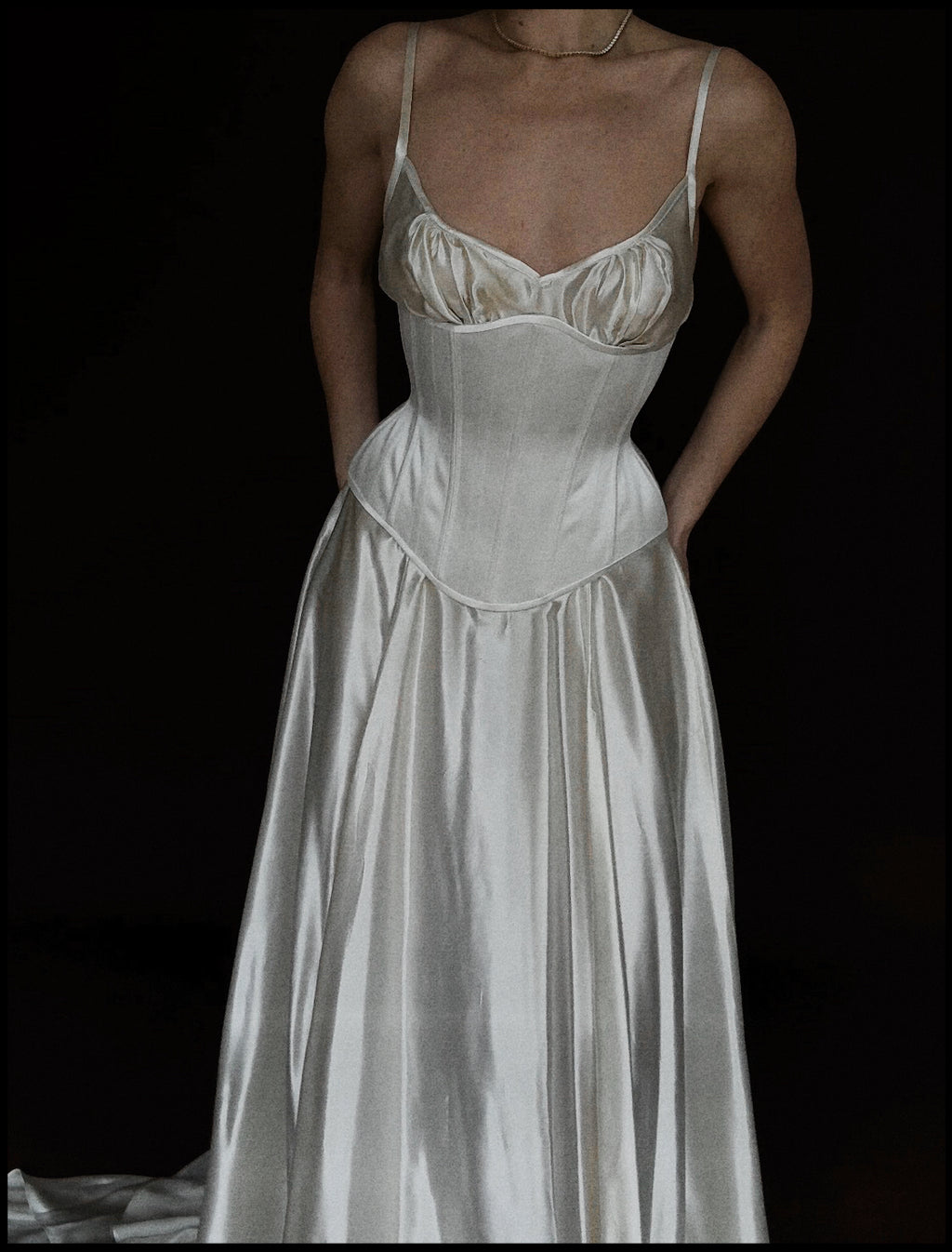 1930s Shirred Gown with Underbust Corset in Collaboration with Lety Ray Designs