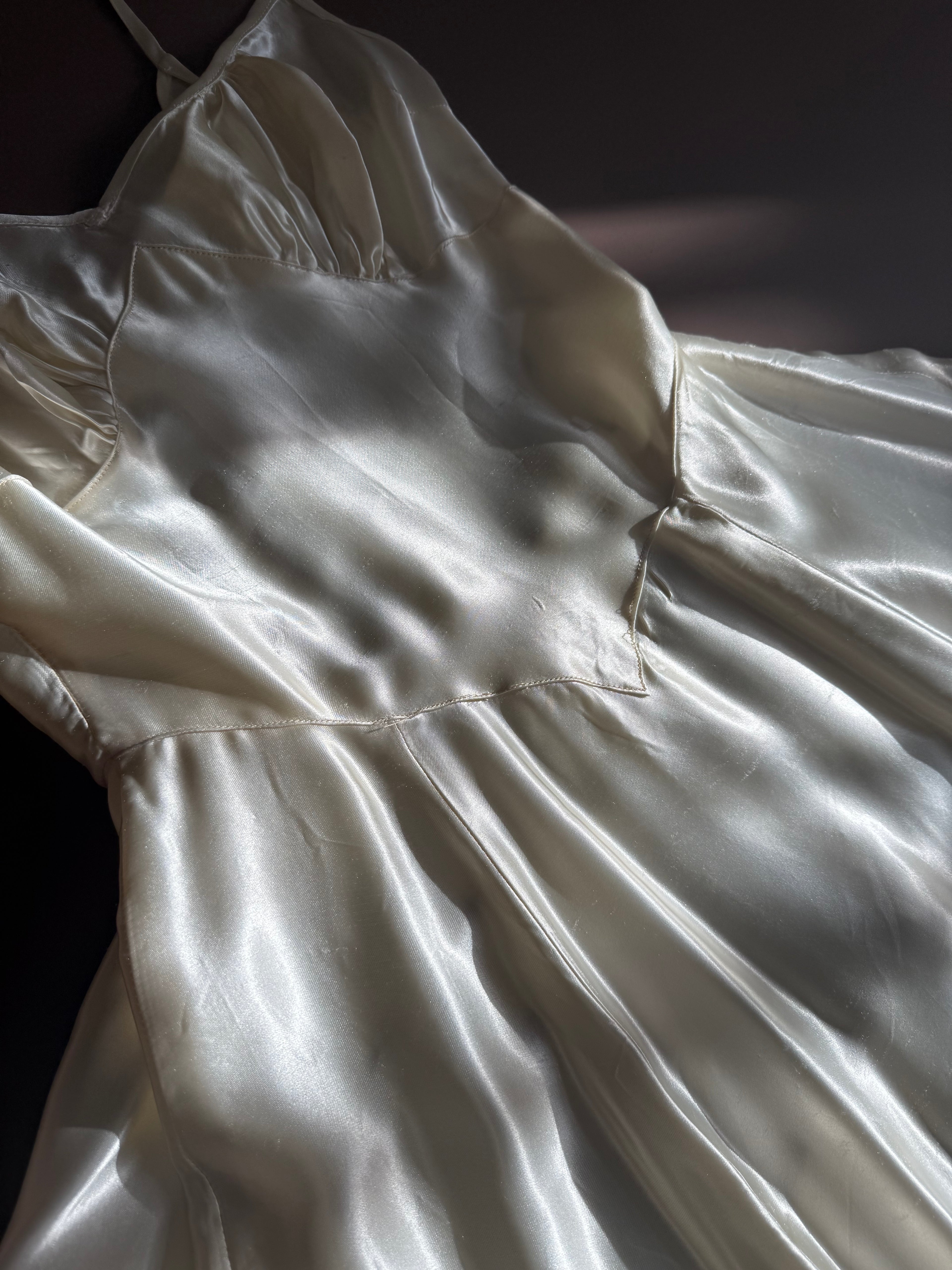 1930s Shirred Gown with Underbust Corset in Collaboration with Lety Ray Designs