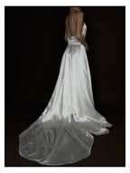 1930s Corded Plunge Gown, USA