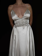 1930s Corded Plunge Gown, USA