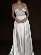 1930s Corded Plunge Gown, USA