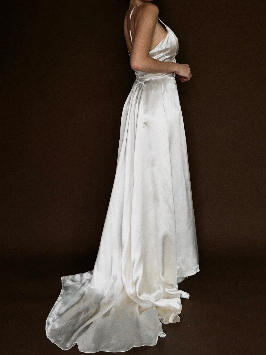 1930s Corded Plunge Gown, USA
