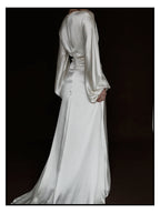 1930s Ivory Bell Sleeve Gown