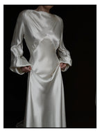 1930s Ivory Bell Sleeve Gown