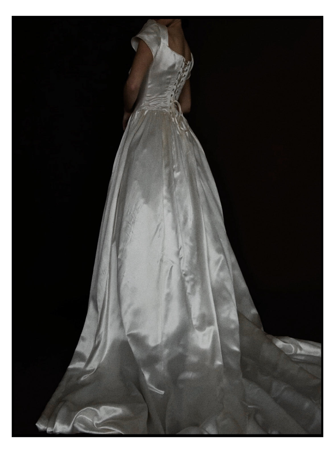 1940s Square Neck Ballet Gown