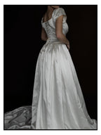 1940s Square Neck Ballet Gown