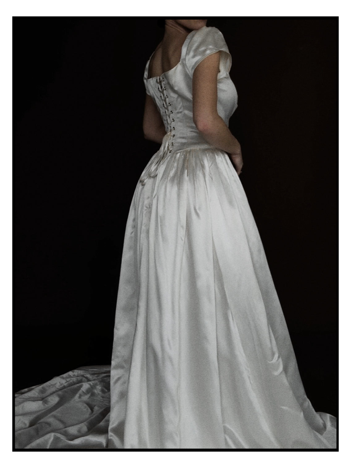 1940s Square Neck Ballet Gown