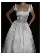 1940s Square Neck Ballet Gown