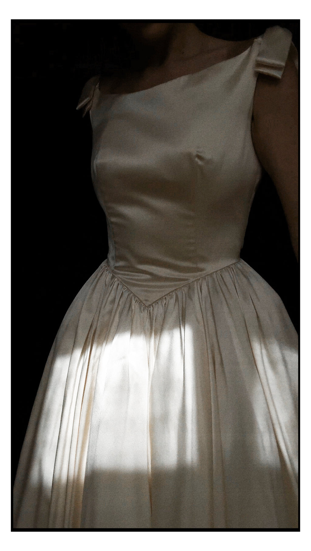 1990s Silk Deadstock Bateau Bow Dress