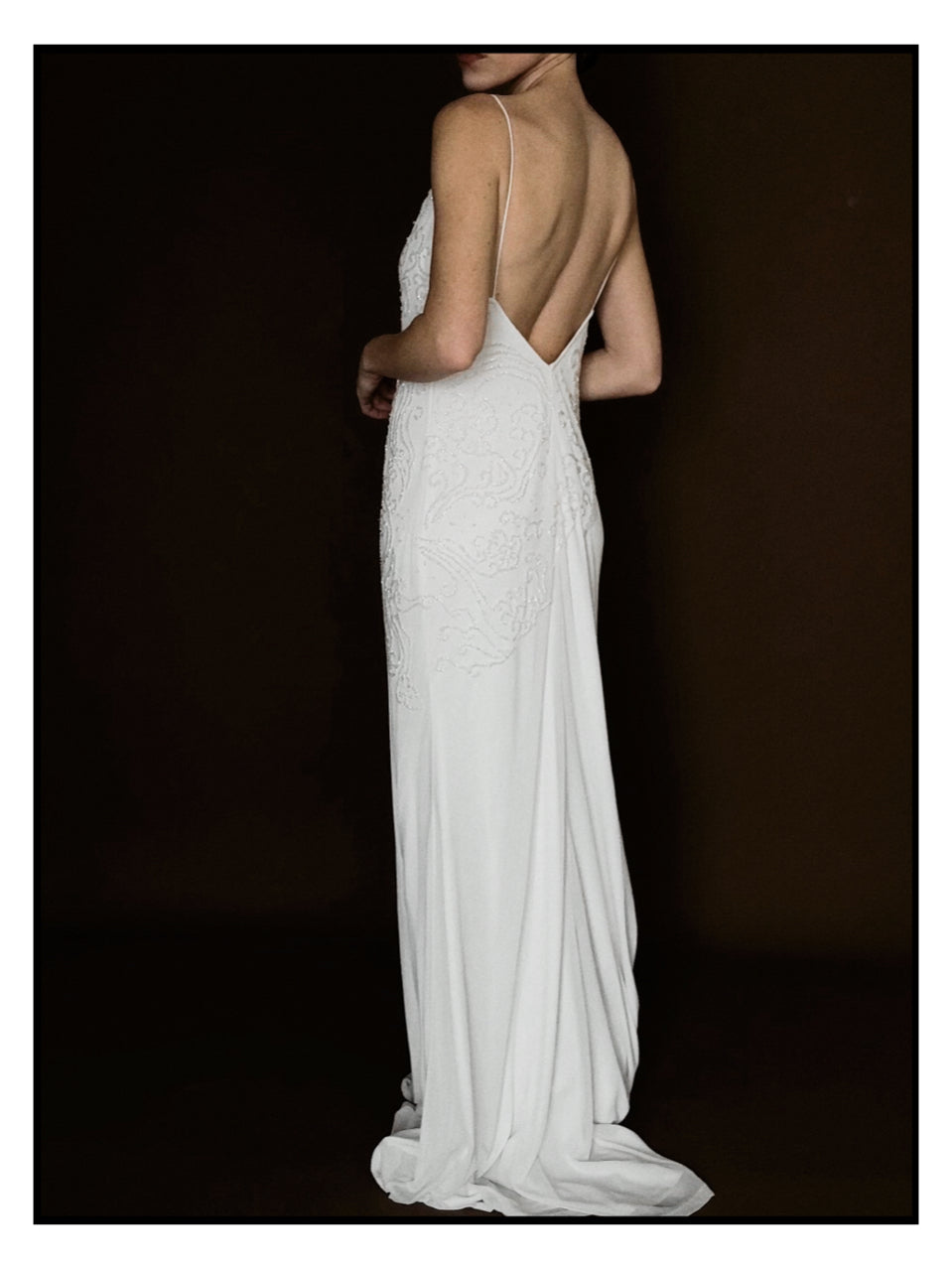 2000s Beaded Sheath Gown