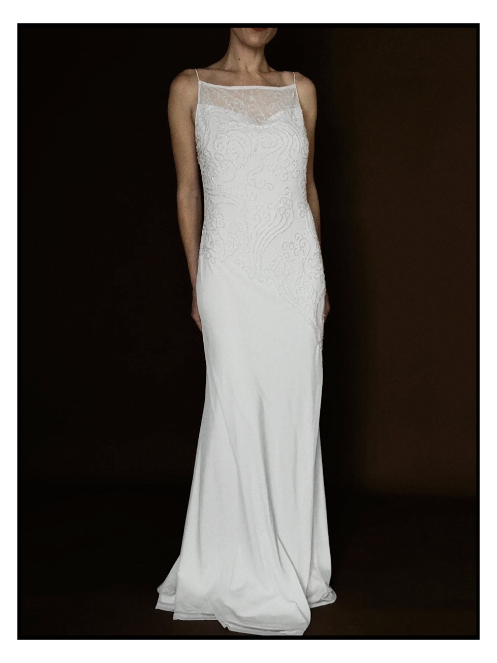 2000s Beaded Sheath Gown