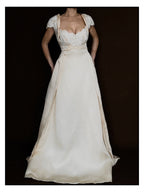 1950s Italian Silk & Beaded Bodice Gown
