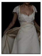 1950s Italian Silk & Beaded Bodice Gown