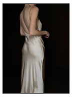 2000s Silk & Lace Slip Gown