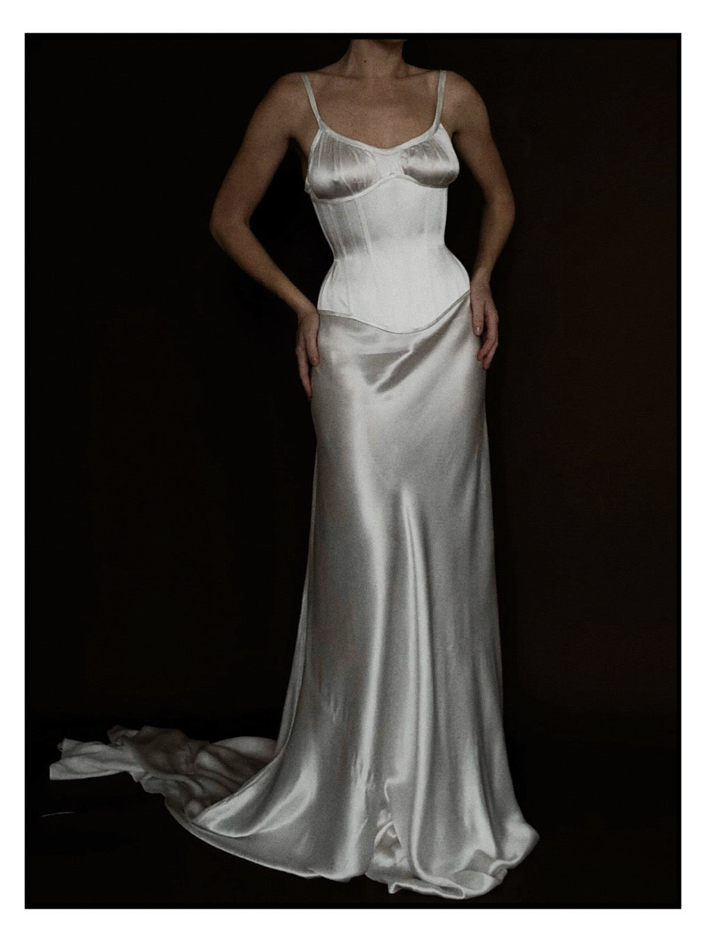 1930s Gown and Underbust Corset Set