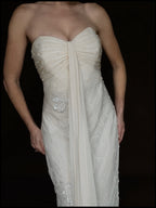 2000s Silk Chiffon Embellished Gown