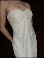 2000s Silk Chiffon Embellished Gown