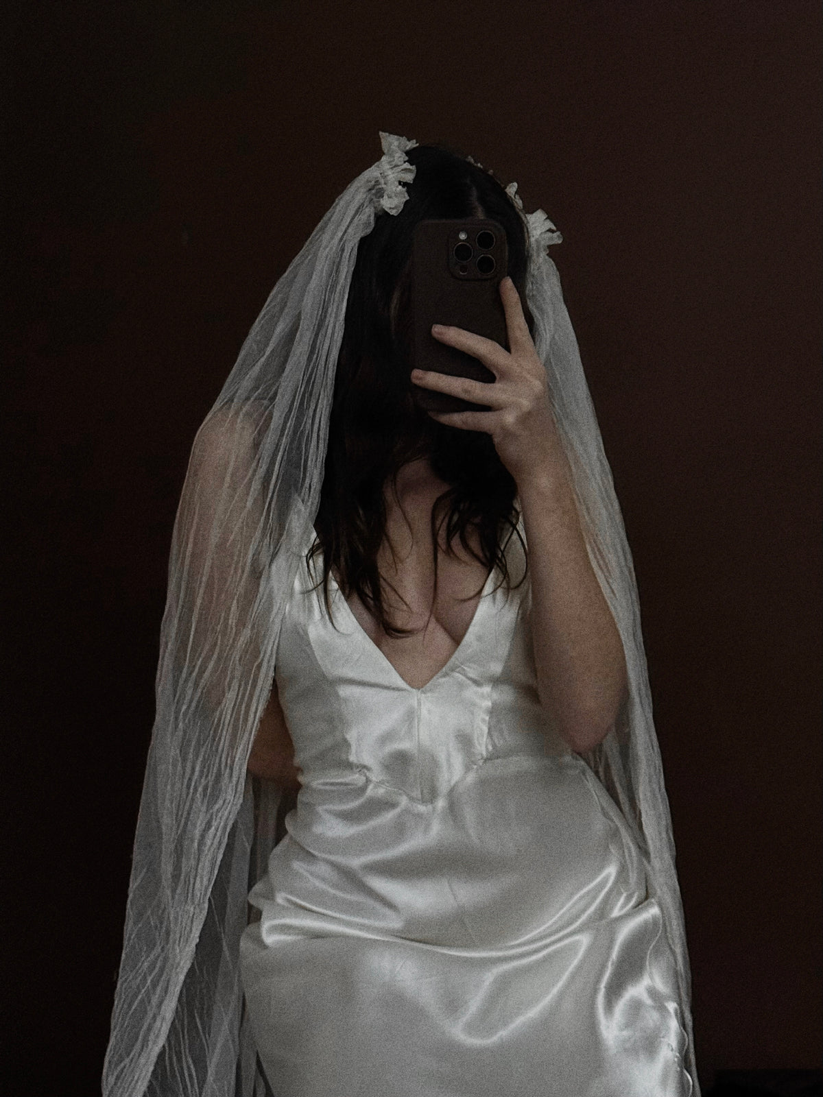 1930s Silk Tulle Bow Veil, Canada