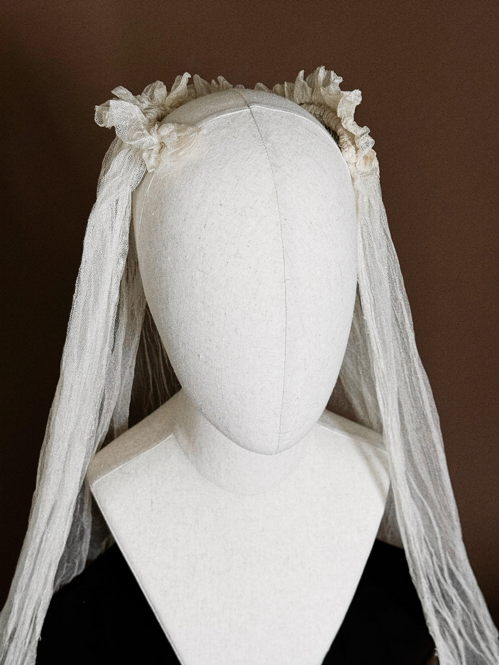 1930s Silk Tulle Bow Veil, Canada