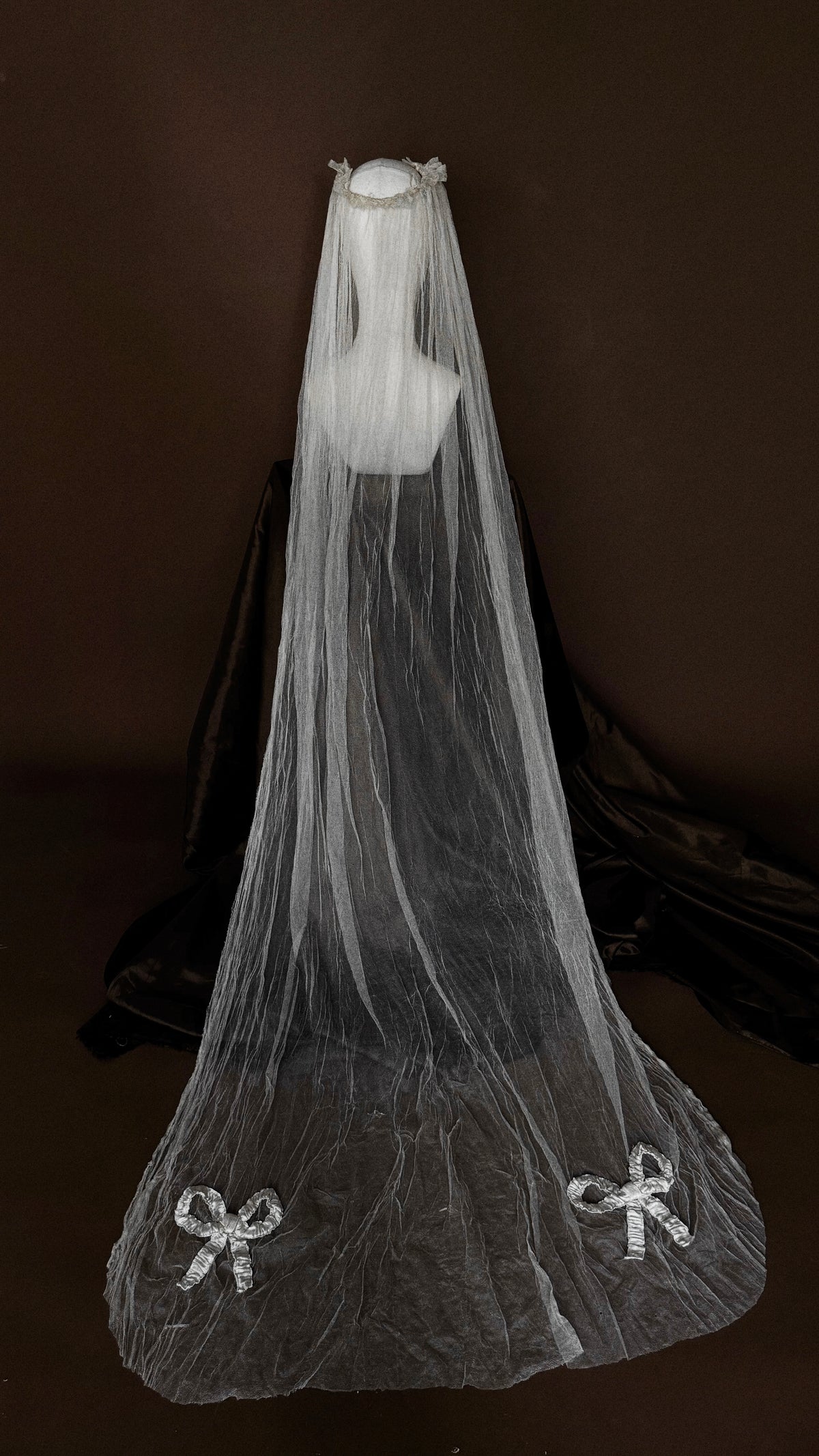 1930s Silk Tulle Bow Veil, Canada