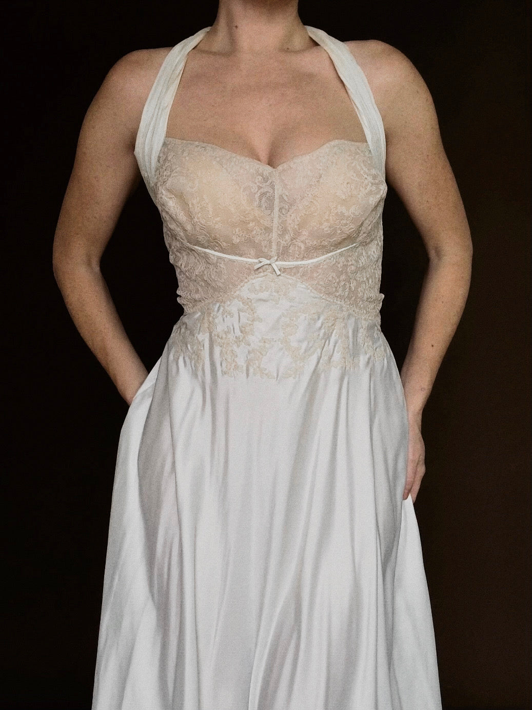 1950s Tie Slip Gown, Spain