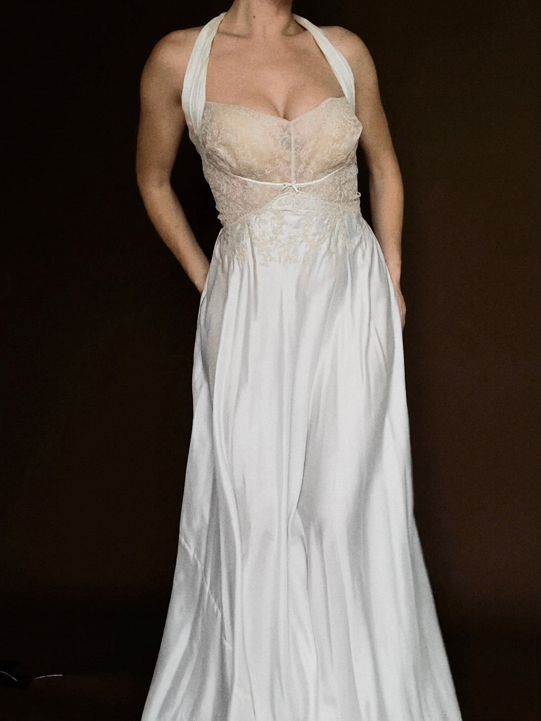 1950s Tie Slip Gown, Spain
