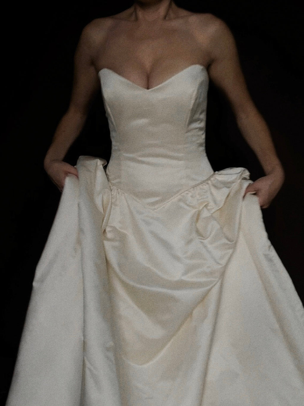 1980s Silk Tomasina Gold Foil Flower Gown, USA