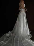 1930s Ruched Waist Halter Gown, USA