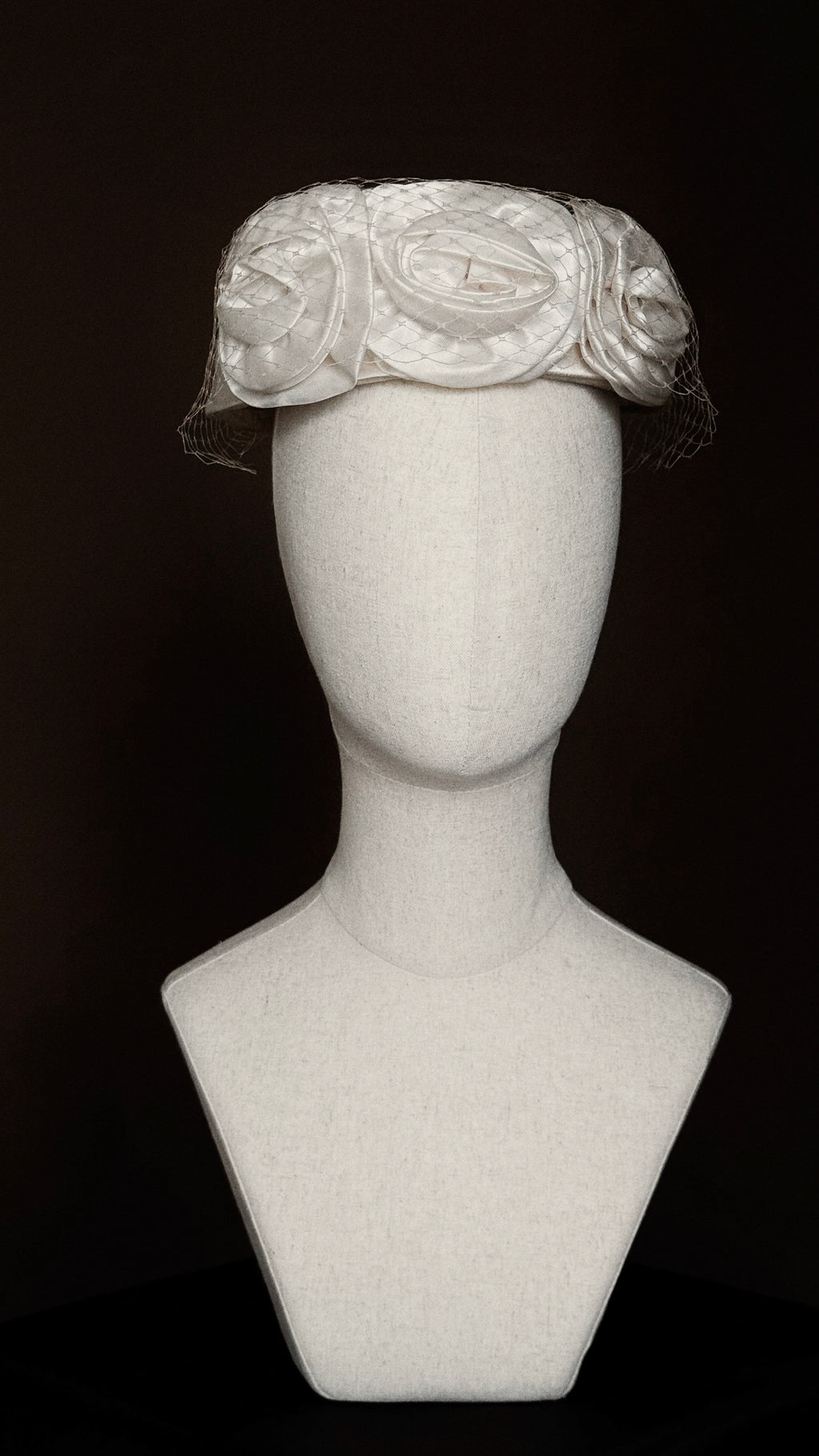 1950s Rose Pillbox Hat
