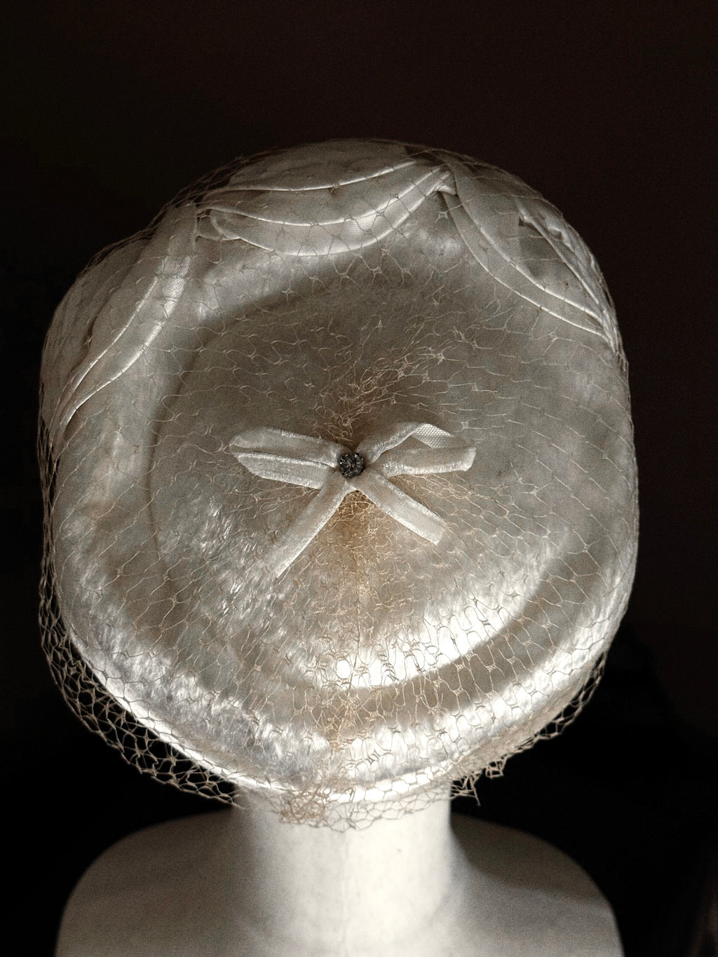 1950s Rose Pillbox Hat
