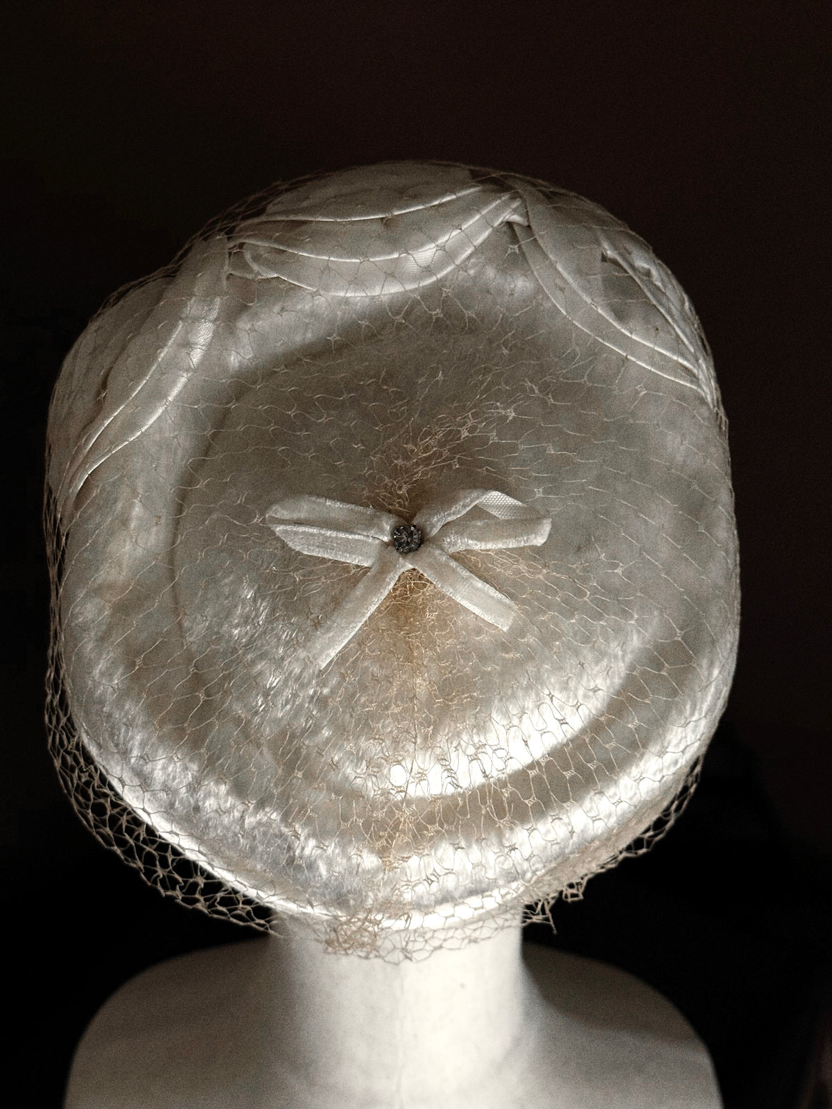 1950s Rose Pillbox Hat