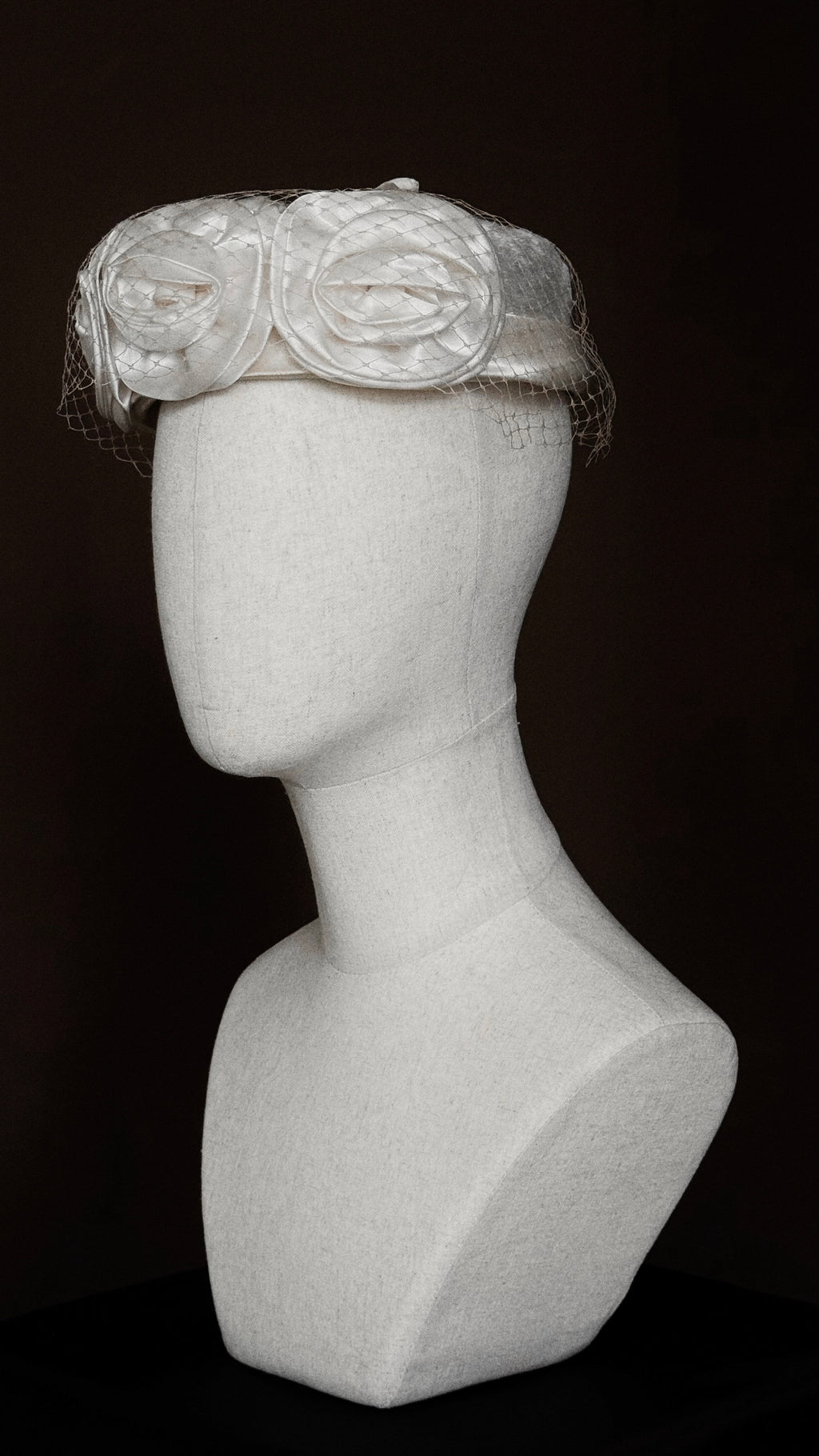 1950s Rose Pillbox Hat