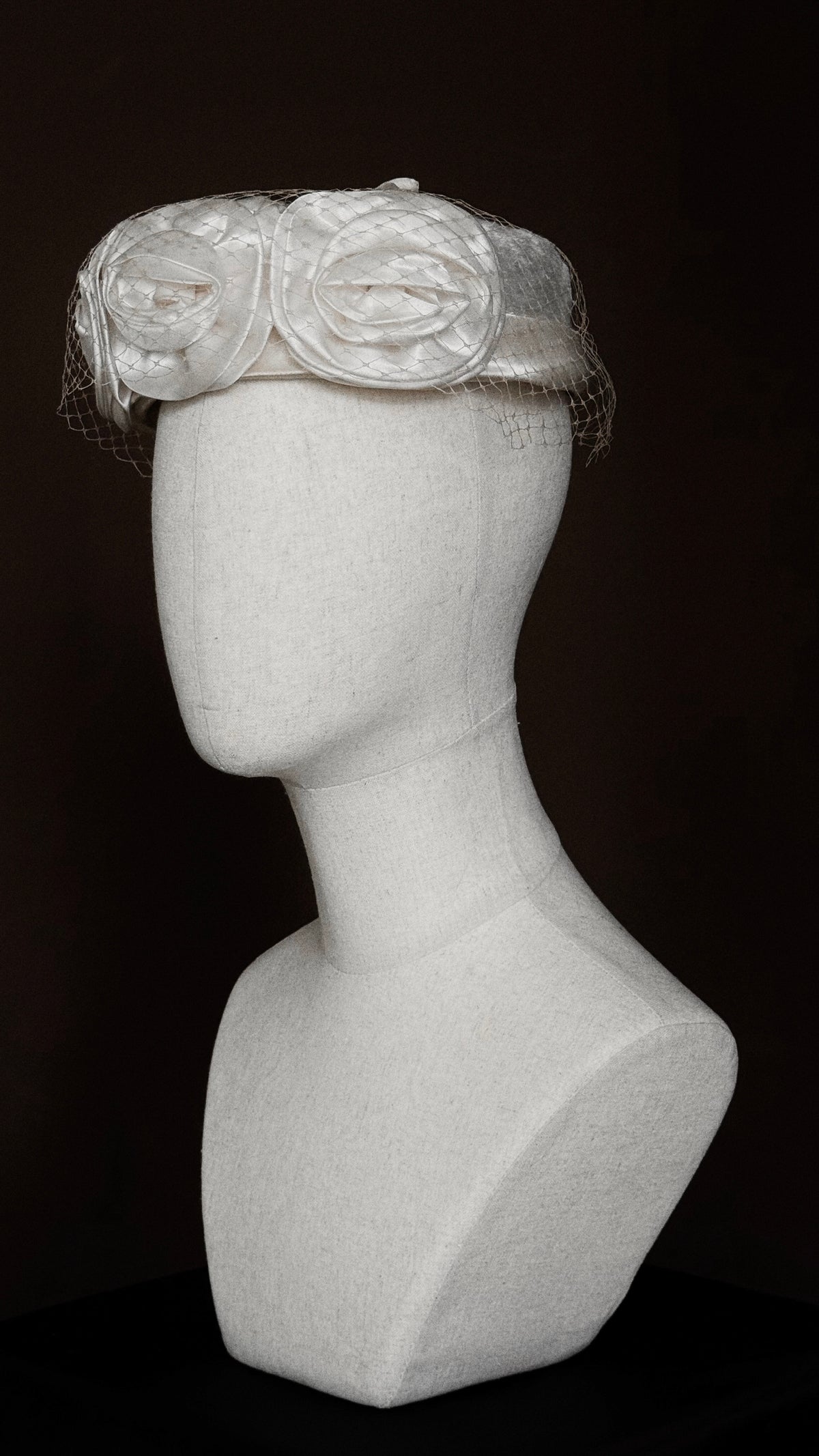 1950s Rose Pillbox Hat