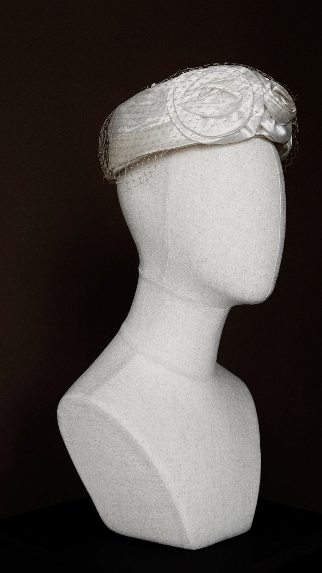 1950s Rose Pillbox Hat