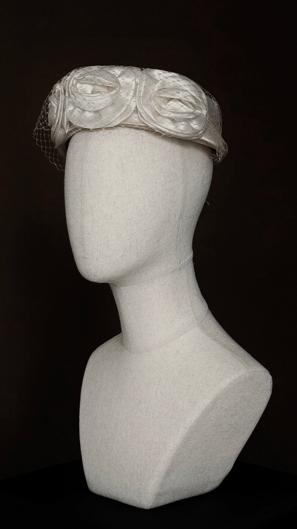 1950s Rose Pillbox Hat
