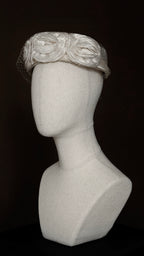 1950s Rose Pillbox Hat