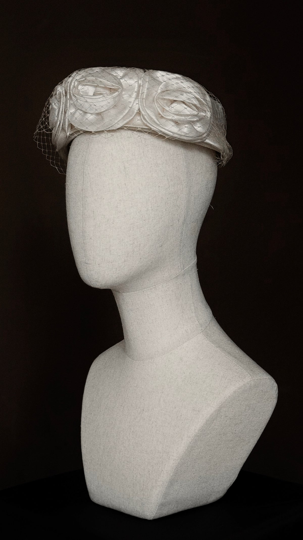 1950s Rose Pillbox Hat