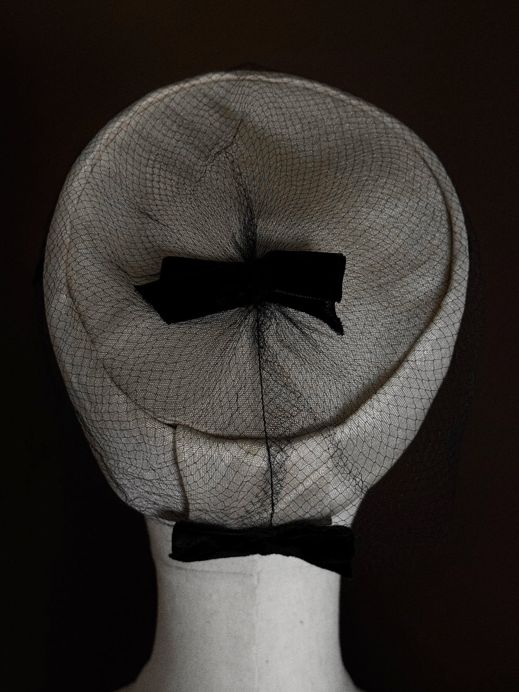 1960s Pillbox Hat with Flocked Veil