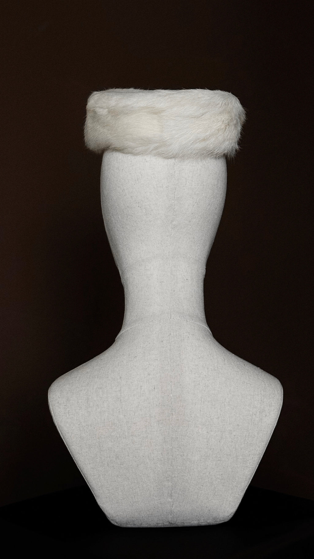 1950s Ivory Fur Pillbox Hat